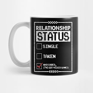 Relationship Status Video Games Funny Gaming Lover Controller Gamer Mug